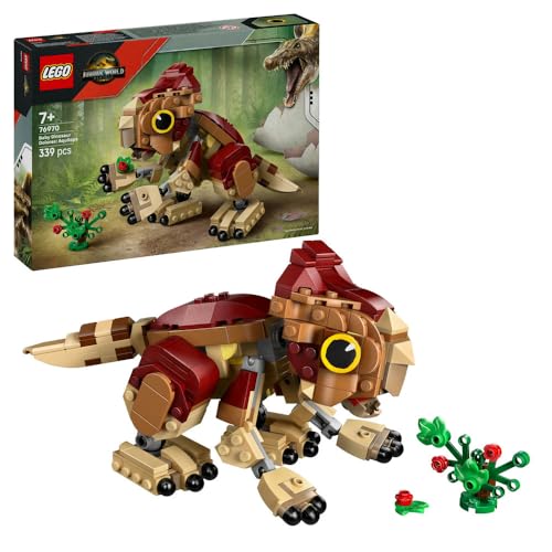 🔥 STARKER PREIS (-48%) LEGO Jurassic World Babydinosaurier Dolores: Aquilops – Spielzeug-Dinosaurier zum Bauen und Spielen mit Spielpflanze – Geschenk für Kinder ab 7 Jahren und Fans des Films Die Wiedergeburt – 76970