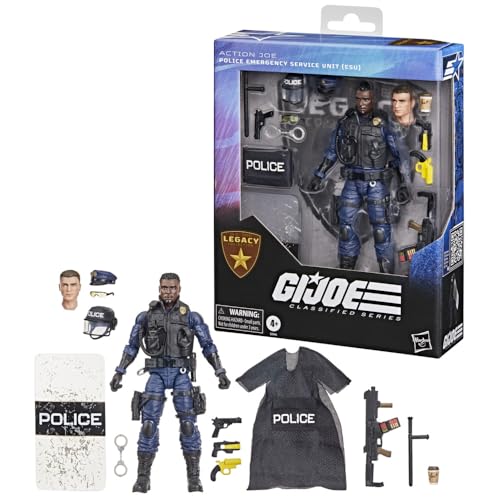 G.I. Joe Classified Series Legacy Collection: Action Joe — Police Emergency Service Unit (ESU), Collectible 6-Inch Action Figure with 14 Accessories
