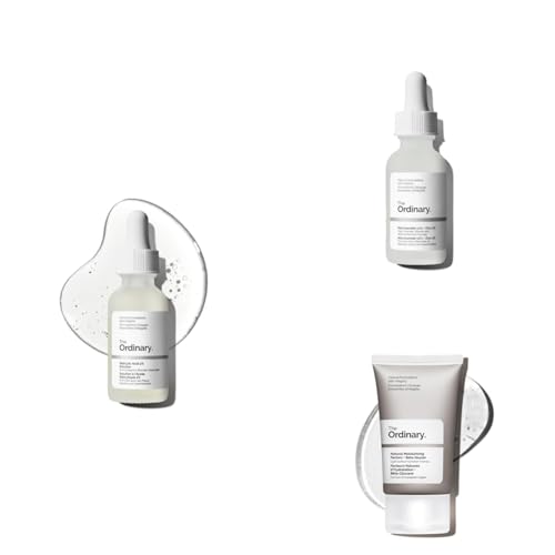 The Ordinary Acne Collection - Skin Care Bundle Set For Oily, Acne Prone Skin - Salicylic Acid 2% Solution, Niacinamide 10% + Zinc 1%, Natural Moisturizing Factors + Beta Glucan