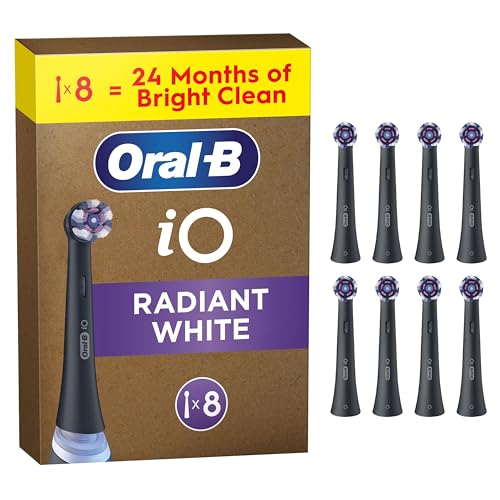 (-33%) Oral-B iO Aufsteckbürsten Strahlendes Weiss, Schwarz, 8 Stück