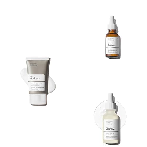 The Ordinary Dark Spot Collection - Skin Care Bundle Set - Vitamin C Suspension 23% + HA Spheres 2% 1 Fl Oz, Alpha Arbutin 2% + HA 1 Fl Oz, Hyaluronic Acid 2% + B5 1 Fl Oz