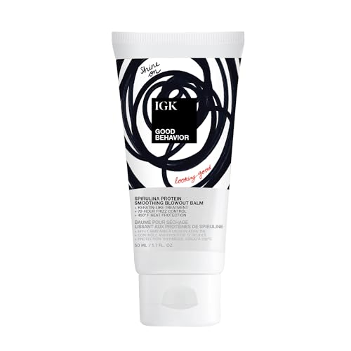 IGK GOOD BEHAVIOR Spirulina Protein Anti-Frizz Smoothing Blowout Balm Travel