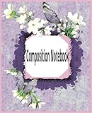 College Ruled with field Butterflies Composition Notebook