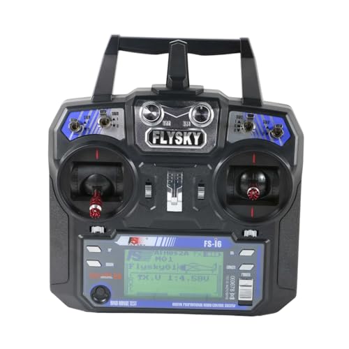FlySky FS-i6 2.4GHz 6 Channel RC Transmitter with FS-iA6B Receiver AFHDS 2A LCD Display for RC Drone Quadcopter Airplane Helicopter FPV RC Car
