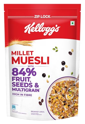 Millet Muesli with 84% Fruit, Seed & Multigrain| Power Breakfast | No Maida No Palm Oil | India's No 1 Muesli | 1000g