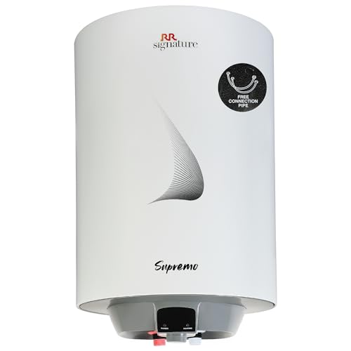 RR Signature Supremo 25L Star Rated Storage Water Heater for Home | Glass Line Tank Geyser | 8 Bar, Suitable for High Rise …