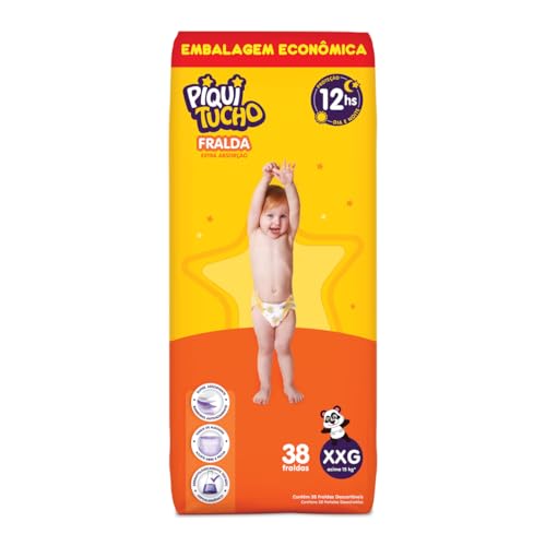 FRALDA DESCARTAVEL INFANTIL PIQUITUCHO HIPER XXG 38 x 2