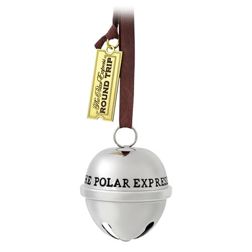 Hallmark Keepsake Christmas Ornament 2025, The Polar Express Santa's Sleigh Bell 2025, Metal, Christmas Movie Gifts