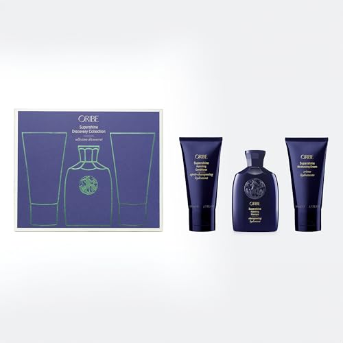 Oribe Supershine Discovery Set | Travel-Size Haircare Set with Supershine Hydrating Shampoo, Conditioner, and Moisturizing Cream