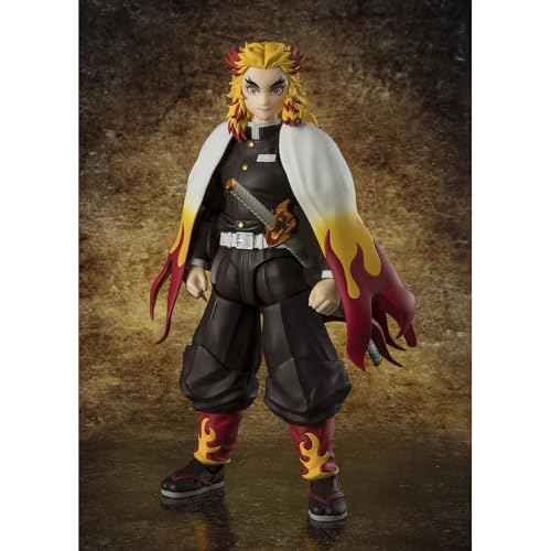 TAMASHII NATIONS - Demon Slayer: Kimetsu no Yaiba - Kyojuro Rengoku S.H.Figuarts Action Figure