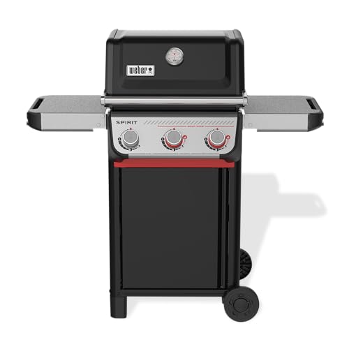 Weber Spirit E-325 Liquid Propane Gas Grill for Outdoor Cooking and BBQ, 3 Boost Burners, Black