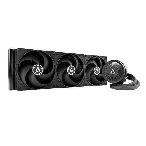 ARCTIC Liquid Freezer III Pro 420 - AIO CPU Cooler, 3 x 140 mm Water Cooling, 38 mm Radiator, PWM Pump, VRM Fan, AMD AM5/AM4, Intel LGA1851/1770 Contact Frame - Black