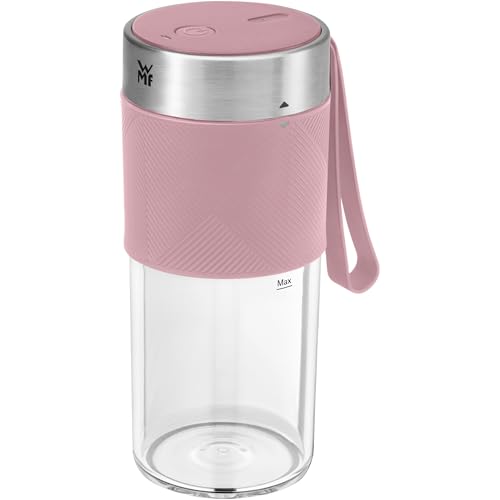 (-58%) WMF Küchenminis Mix on the Go 300 ml, Mini Mixer to Go, USB Mixer Smoothie Maker, aufladbarer Personal Blender, tragbarer Mixer für Smoothies, Shakes, pink