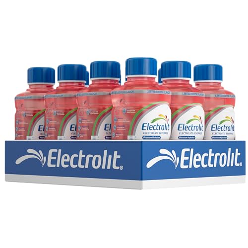 Electrolit, Electrolyte Beverage, Watermelon-Lime, 21 Fl Oz bottle (Pack of 12)