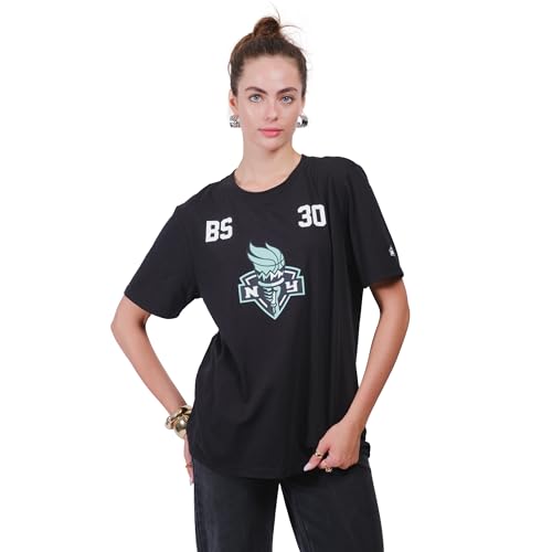 Ultra Game WNBA Official Unisex Super Soft Player T-Shirt, New York Liberty, Breanna Stewart, Team Color, X-Large