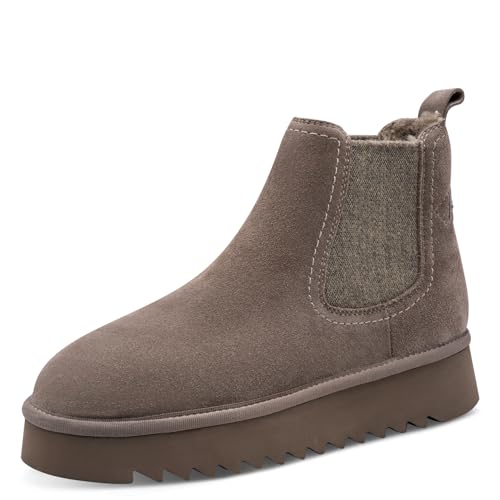 🔥 STARKER PREIS (-38%) Tamaris Damen Warmlining Leder, beige, 41 EU