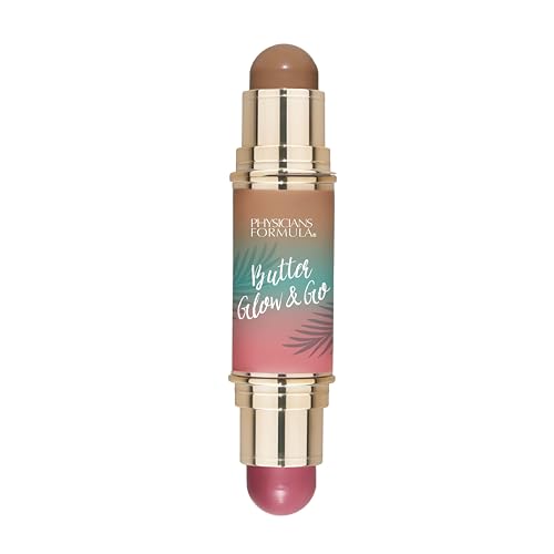 Physicians Formula Butter Glow & Go Multiuse Stick, Ultra-Creamy Radiant Finish Formula with Murumuru Butter, Vegan & Cruelty-Free- Berry Tan