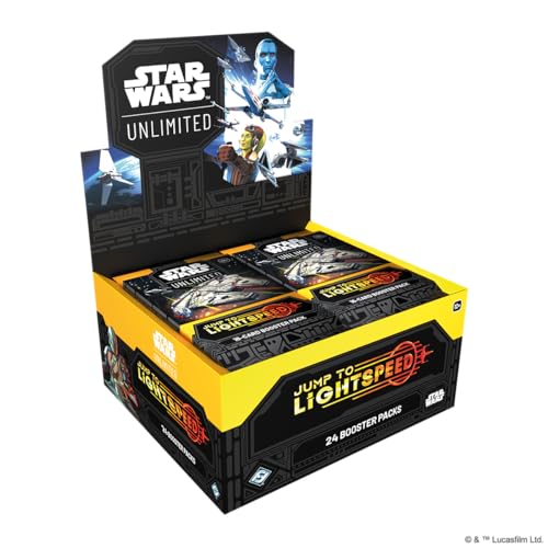 Asmodee Star Wars: Unlimited TCG Jump to Lightspeed Booster Display (Set of 24 Booster Packs) - Trading Card Game for Kids & Adults, Ages 12+, 2+ Players, 20 Min Playtime