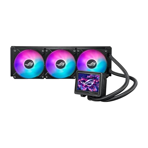 ASUS ROG RYUYJIN III 360 ARGB Extreme All-in-one AIO CPU Liquid Cooler, AMD Ryzen 9000 & Intel Core Ultra Ready, Asetek Gen8 V2 Pump; high Airflow & S