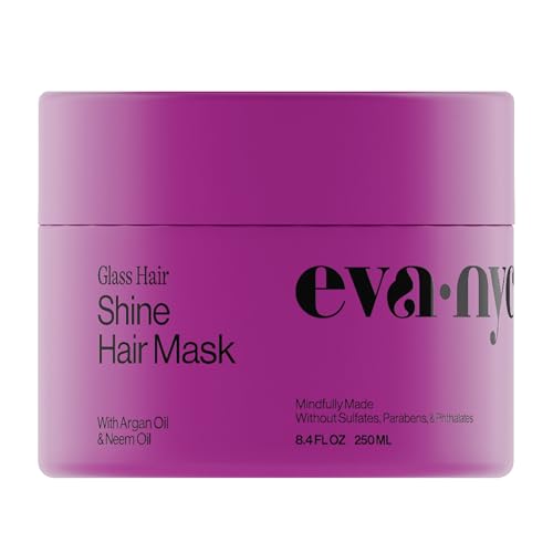 Eva NYC Mane Magic 10-in-1 Shine Mask, Hair Mask Infused with Argan Oil and Neem Oil, 8.4 fl oz