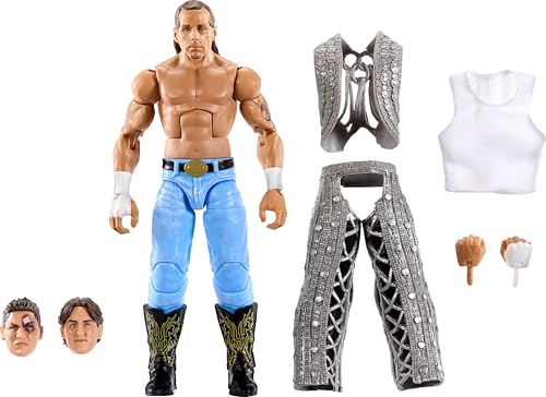 Mattel WWE Elite Collection Action Figure & Accessories, Premium Live Event Shawn Michaels Set, SummerSlam with William Regal Build-A-Figure Parts