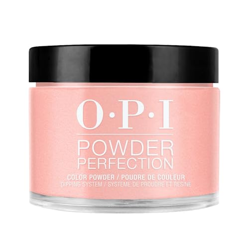 OPI Powder Perfection Keep It Surreal | Sheer Pastel Coral Shimmer Nail Dipping Powder | OPI'm Dreaming Collection
