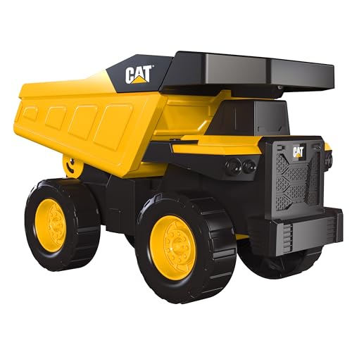 CAT Construction, Real Steel Max Dump Truck 12" - Heavy Duty Steel Construction Toy with Realistic Working Dump Bed – Durable Vehicle for Indoor & Outdoor Play – Ages 3+