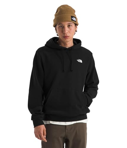 THE NORTH FACE Men's Evolution Simple Dome Hoodie (Standard & Big Size) | Hood with Adjustable Drawcord, Kangaroo Hand Pocket, Ribbed Collar, TNF Black, Large