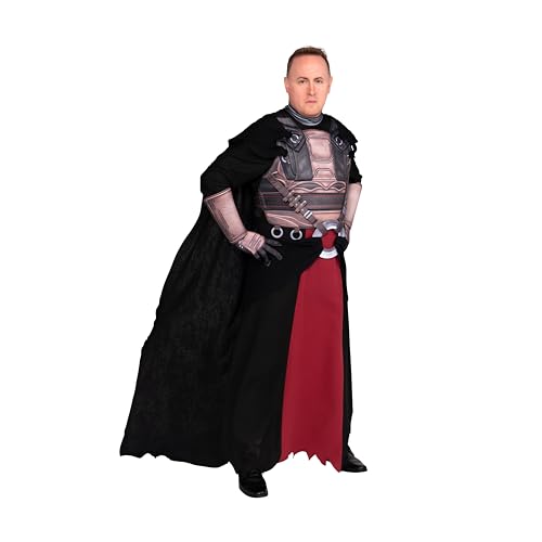 Star Wars Darth Revan Official Adult Halloween Costume - Premium Quality Full Tunic with Padded Chest Armor, Hip Sash, Gauntlets, and Gloves (XL)