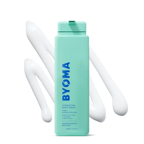 BYOMA Hydrating Body Wash - For Normal to Dry Skin - Hydrating, Creamy Body Wash with Squalane, Beta Glucan - Cleanses, Softens & Soothes - Skin Barrier Repair - 16.9 fl oz