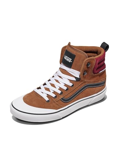 Vans Men's Ashwood Hi Vansguard Shoe | Water-Resistant High Top Sneakers for Everyday Wear, Suede Dachshund, 10