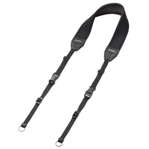 (-28%) Hama Kameragurt und Handschlaufe (superelastisches Neopren, längenverstellbar, rutschsichere Unterseite, Kameragurt Schnellverschluss, auch für ältere Kameramodelle geeignet) schwarz