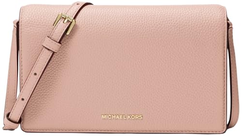 Michael Kors Women's Jet Set Medium Flap Crossbody Bag, Gold-Tone Hardware/Soft Pink