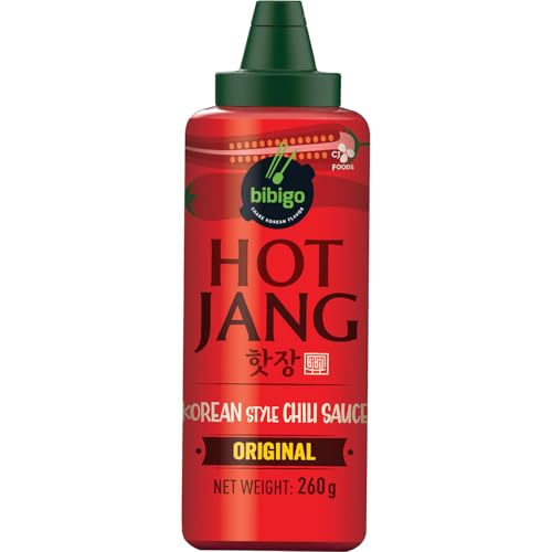 🔥 STARKER PREIS (-52%) Bibigo Korean Chili Sauce, Hot Jang, extra scharf – Würzige Chilisauce im koreanischen Stil - Ideal als Dip, Marinade oder zum Verfeinern von Gerichten – 1 x 260 g