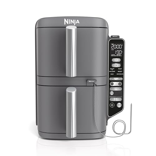 🔥 STARKER PREIS (-45%) Ninja Double Stack XL Air Fryer Heißluftfritteuse, Grau SL451EU - vertikal
