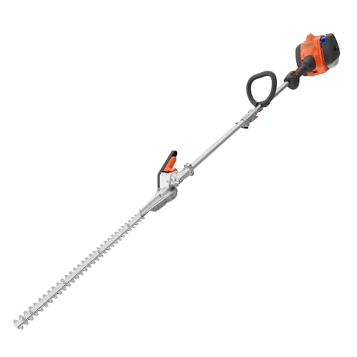 Husqvarna 122LKH Gas Hedge Trimmer, Multi-Purpose Tool with Hedge Trimmer Attachment, 21-Inch Cutter Bar with Double-Sided, Double Reciprocating Blades, 970796101