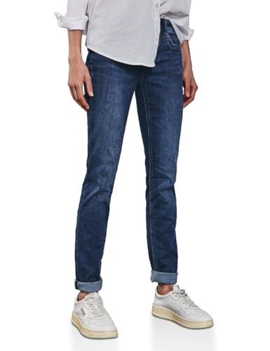 (-31%) Street One Damen A378402 Jeans im Casual Fit, Dark Blue Wash, 31W / 30L