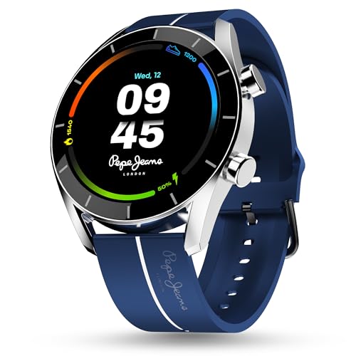 Pebble Pepe 1.39" (3.53 cm) 600 Nits HD Display, BT Calling, Metal Alloy, Health Suite, Smart Calculator, Alarm & Notification