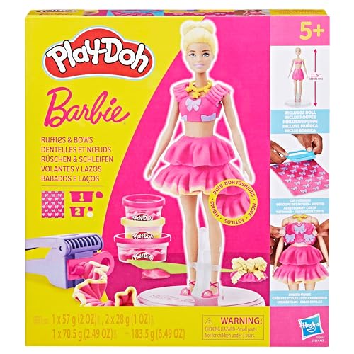 Play-Doh-set Barbie Ruches en strikken, met pop