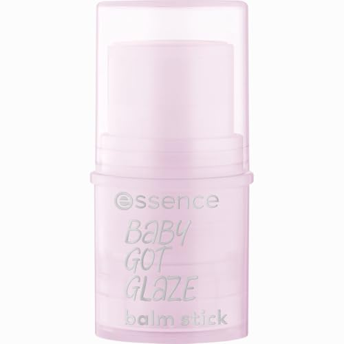 ⚡ BLITZDEAL (-55%) essence BABY GOT GLAZE balm stick, Highlighter, Transparent, pflegend, glänzend, strahlend frisch, vegan, ohne Konservierungsstoffe, ohne Parabene, ohne Mikroplastikpartikel, 1er Pack (4.5g)