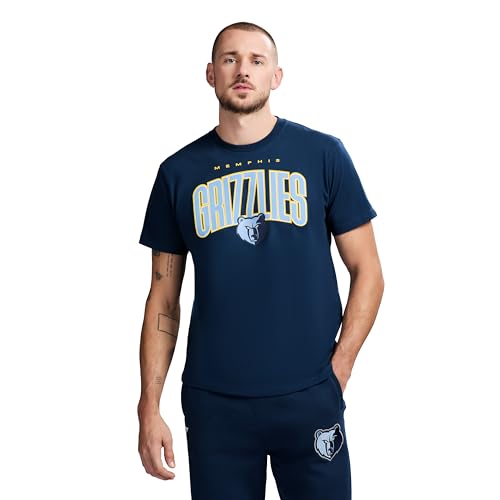 Game 7 x NBA Officially Licensed Men's Graphic Short Sleeve Lightweight Crew Neck Cotton T-Shirt, Memphis Grizzlies, S, Navy