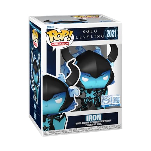 Funko Pop! Animation: Solo Leveling - Iron - 1/6 Odds for Rare Chase Variant - Glow in The Dark - Styles May Vary - Amazon Exclusive - Collectable Vinyl Figure - Gift Idea - Anime Fans