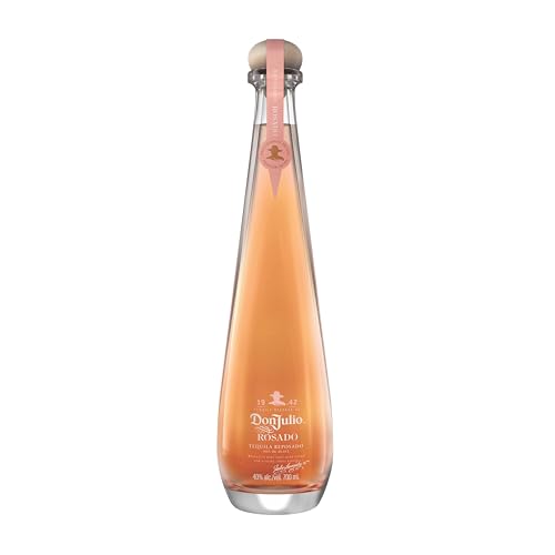 Don Julio Rosado Tequila | 40% vol | 70cl | Sweet Fruity Notes & Caramel | Light & Smooth Finish | Finished in Ruby Port Cask | Luxury Tequila | Enjoy on the Rocks or in Cocktails