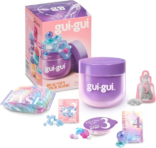Gui Gui Slime Kit - Scented Slime 1 Pack - 5 Step DIY Process to Customize Your Ultimate Slime Glow-Up, Resealable and Reusable Container, ASMR Experience, 13 to Collect Across Season 1 - Styles Vary
