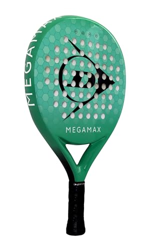 (-37%) DUNLOP PADELSCHLÄGER MEGAMAX Green, Runde Kopfform für großen Sweetspot, Pro-Eva-Kern, für Einsteiger und Freizeitspieler