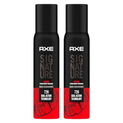 Signature Intense Long Lasting Deodorant No Gas Body Perfume For Men 200ml, Pack of 2