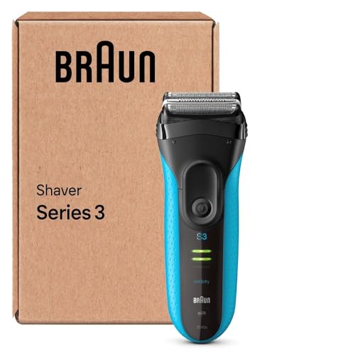 (-57%) Braun Rasierer Herren Elektrisch Series 3+, Rasierapparat, 3040si, Blau