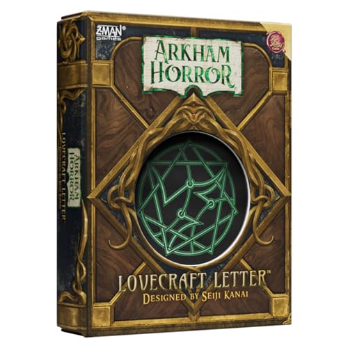 Arkham Horror: Lovecraft Letter Card Game - Strategy Game Based on Award-Winning Love Letter, Suspenseful Deduction Game for Kids & Adults, Ages 14+, 2-6 Players, 20 Min Playtime, Made by Z-Man Games