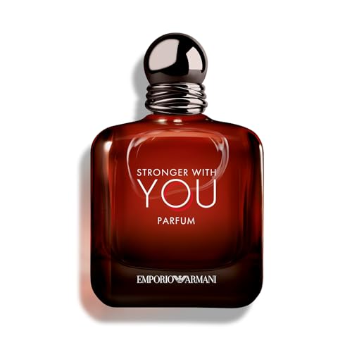 Armani beauty - Stronger With You - Parfum - Cologne for Men - Woody & Ambery Fragrance - Rum, Bergamot, Lavendar, Cedarwood, and Vanilla Notes - 3.4 Fl Oz