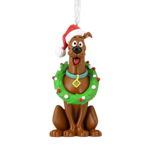 Hallmark Scooby-Doo with Wreath Christmas Ornament, Cartoon Gifts